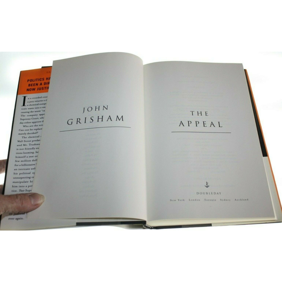 John Grisham The Appeal First Edition Hardcover Dust 2008 Like New - Picture 2 of 4
